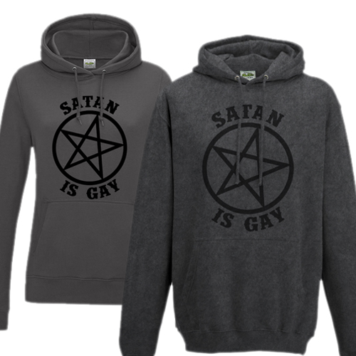 sweats gris Satan Is Gay hommes femmes