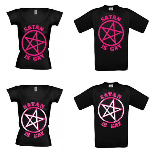t-shirts Satan Is Gay