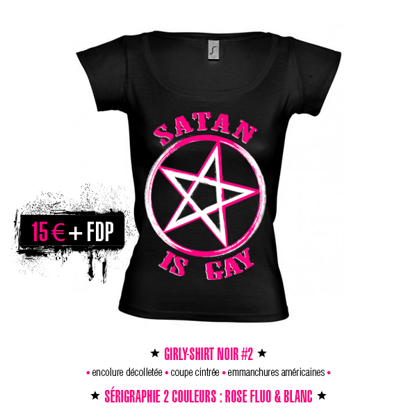 women t-shirt - girly Satan Is Gay