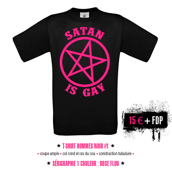 men t-shirt - Satan Is Gay
