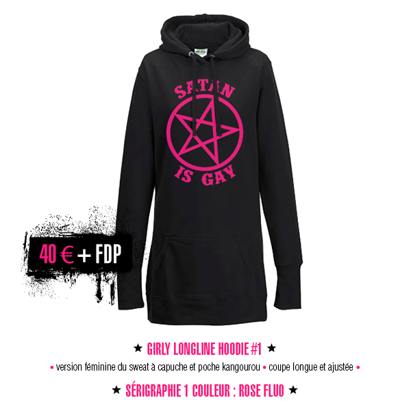sweat robe capuche Satan Is Gay