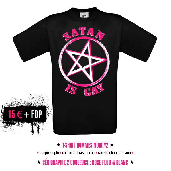men t-shirt - Satan Is Gay