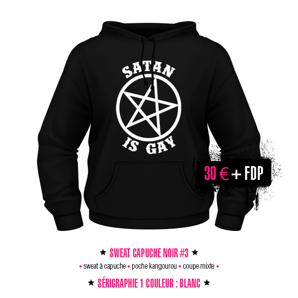sweatshirt Satan Is Gay