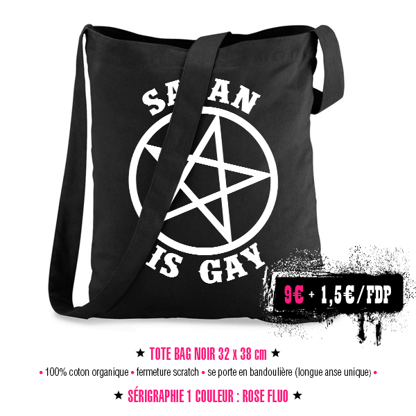 tote bag Satan Is Gay