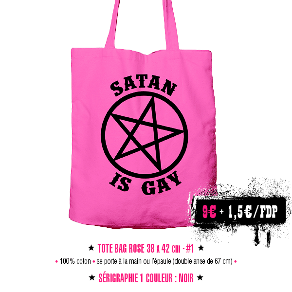 tote bag Satan Is Gay