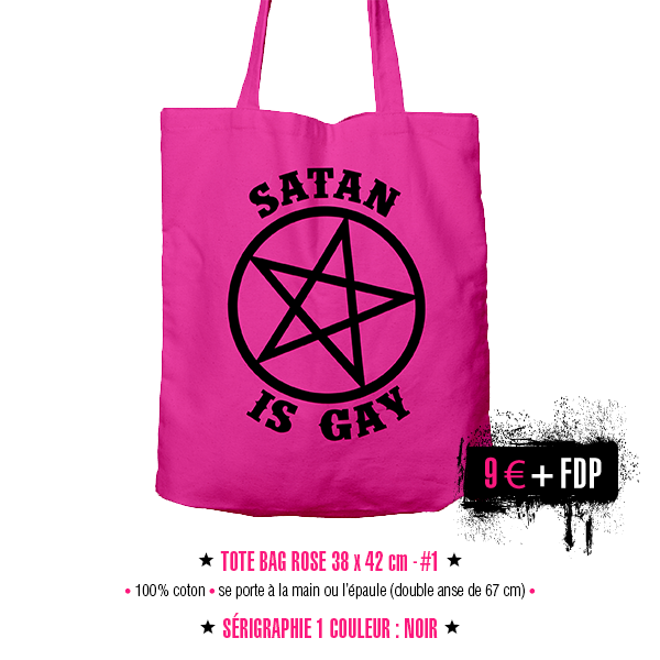 tote bag Satan Is Gay